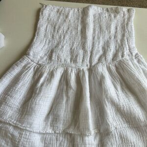 White Strapless Beachy Dress  (Cotton On)